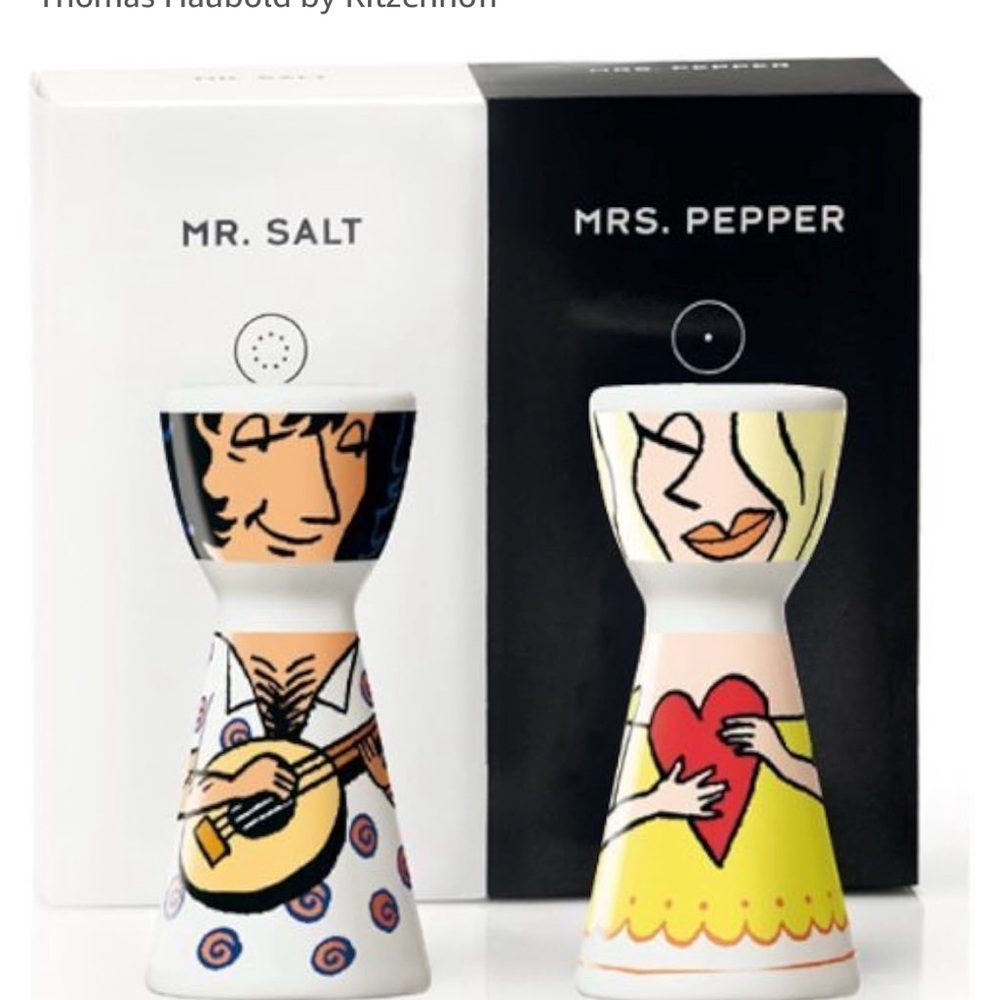 Ritzenhoff Mr. Salt and Mrs. Pepper Funky Unique Shakers by Thomas Haubold
